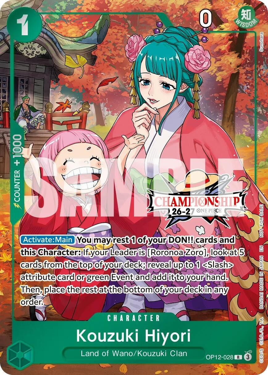 Kouzuki Hiyori (CS 26-27 Celebration Pack) (OP12-028) (OP-PR)