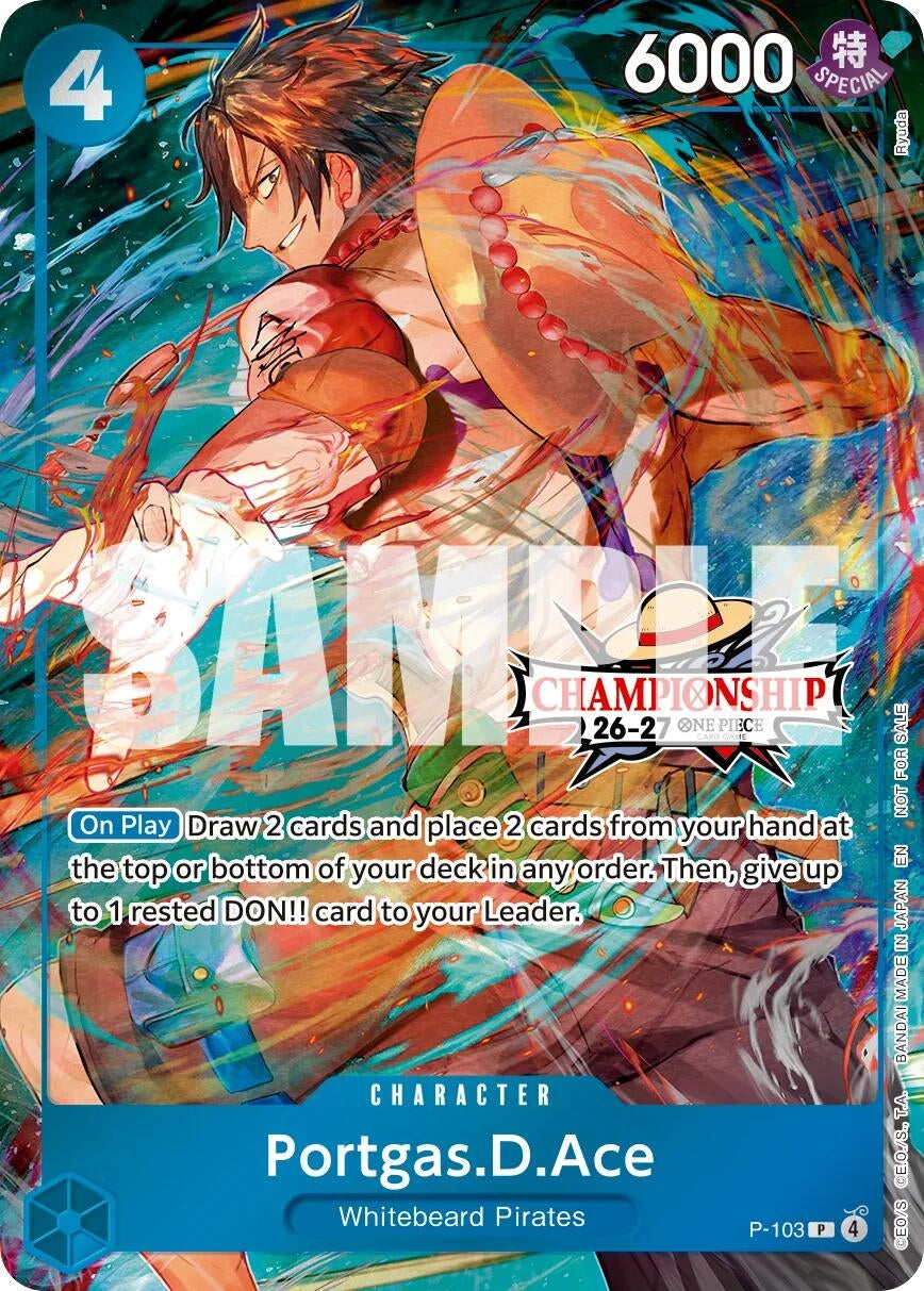 Image for Portgas.D.Ace (CS 26-27 Celebration Pack) (P-103) (OP-PR) - One Piece Card Game