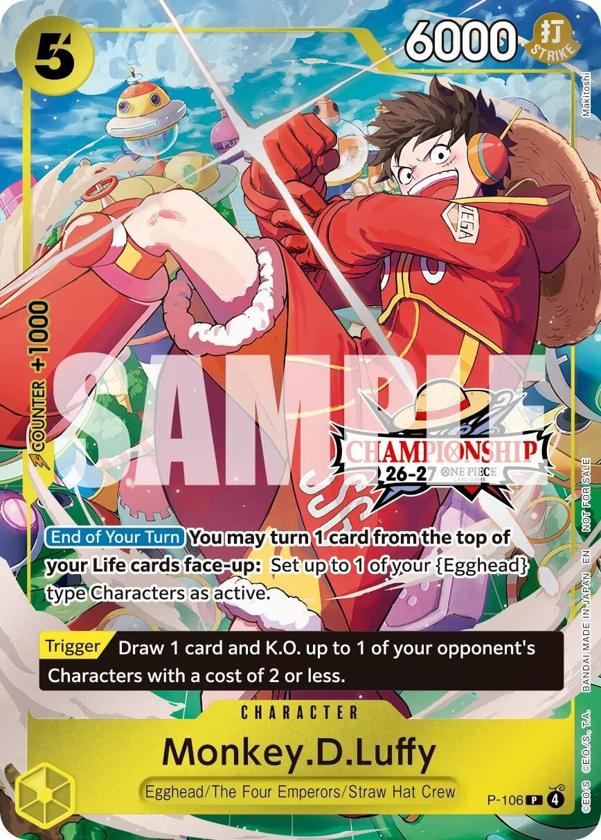 Image for Monkey.D.Luffy (CS 26-27 Celebration Pack) (P-106) (OP-PR) - One Piece Card Game