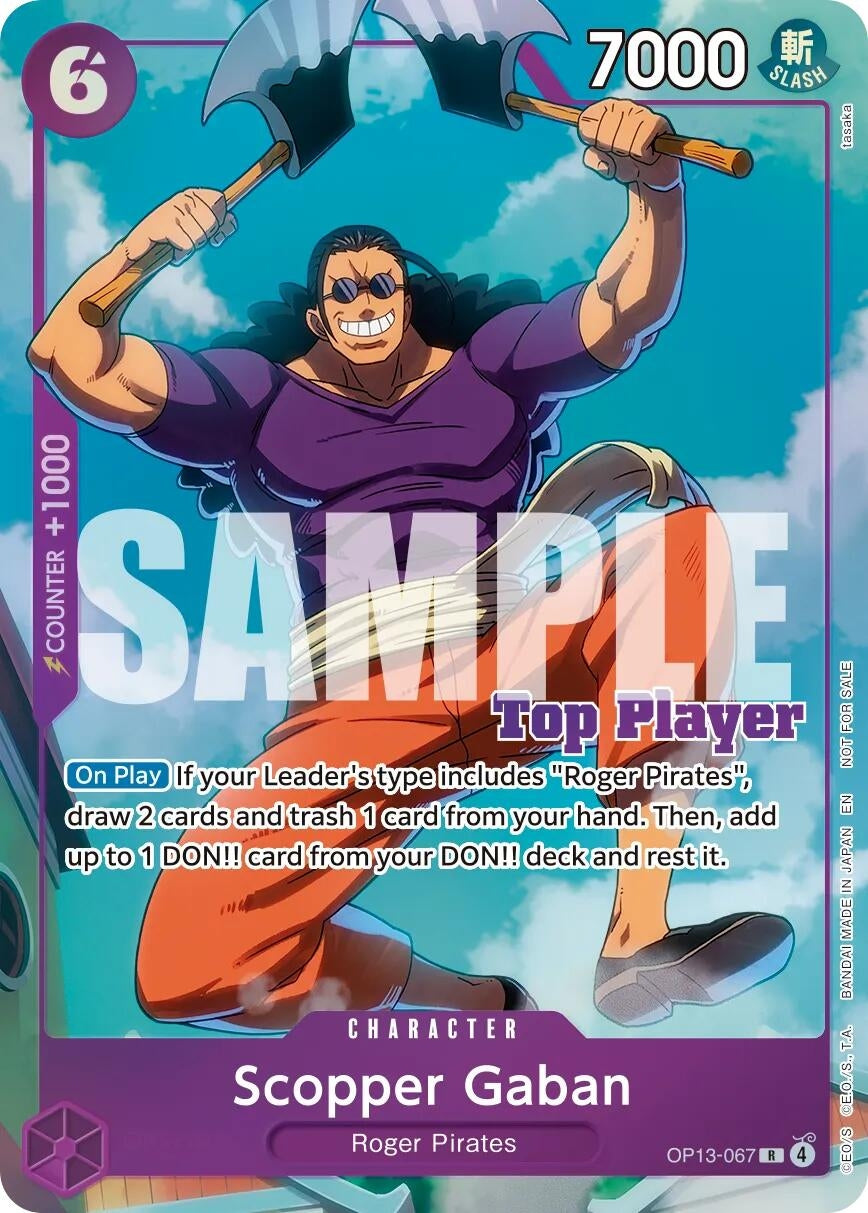 Scopper Gaban (CS 26-27 Top Player Pack Vol. 1) (OP13-067) (OP-PR)