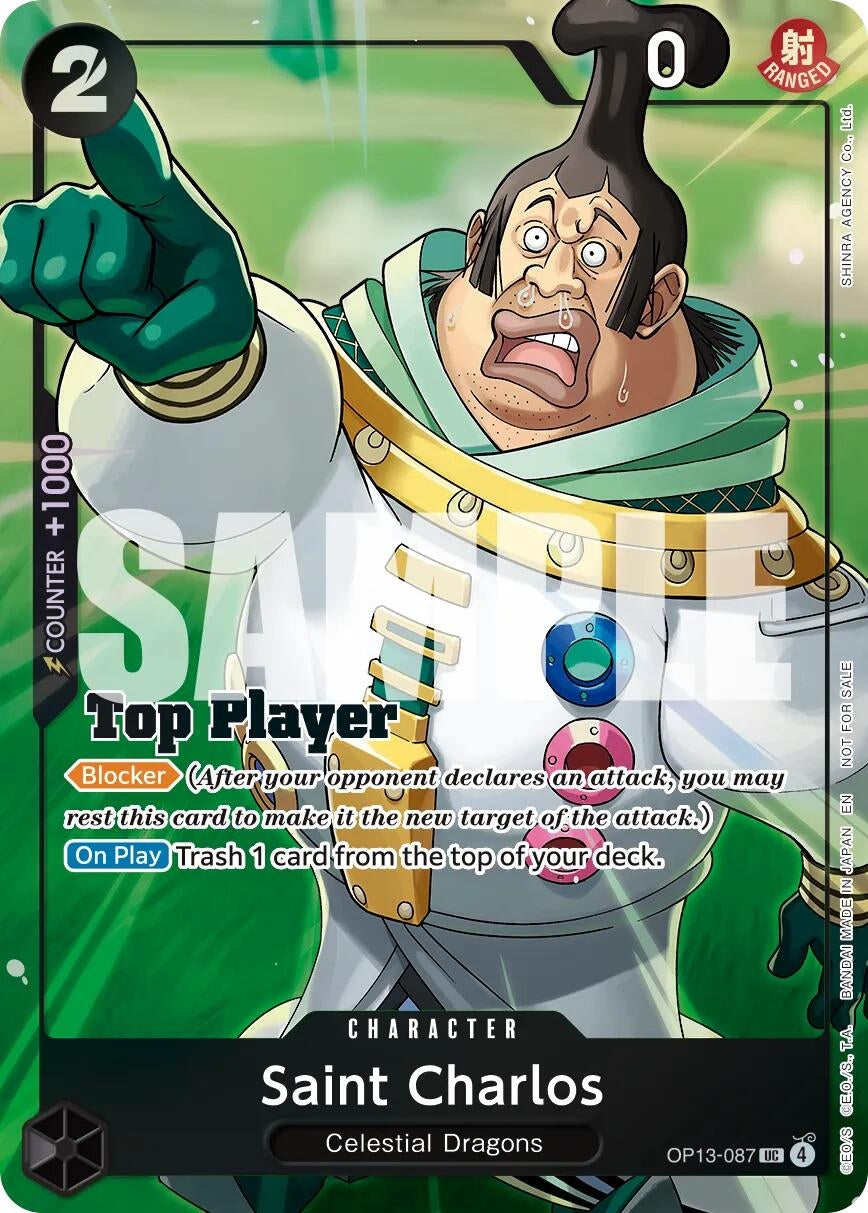 Saint Charlos (CS 26-27 Top Player Pack Vol. 1) (OP13-087) (OP-PR)