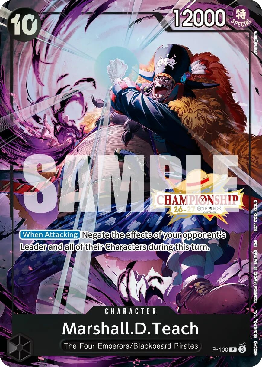 Image for Marshall.D.Teach (CS 26-27 Event Pack Finalist Ver.) (P-100) (OP-PR) - One Piece Card Game