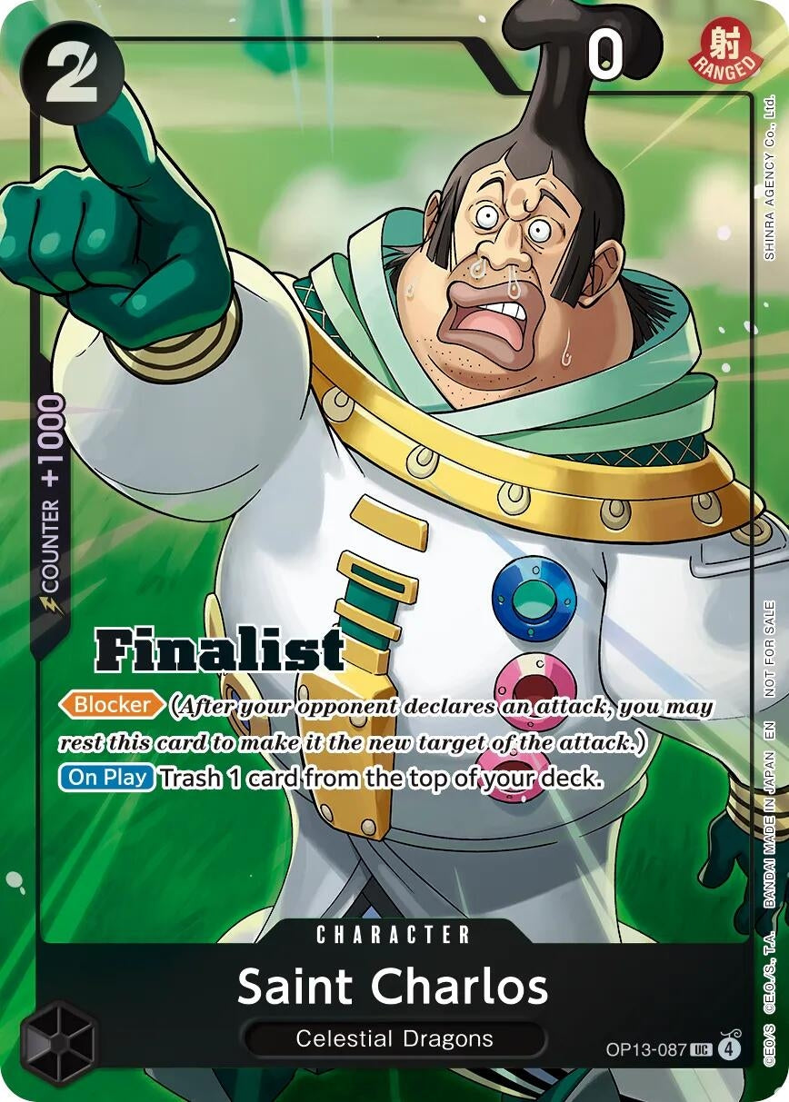Saint Charlos (Finalist Card Set Vol. 1) (OP13-087) (OP-PR)