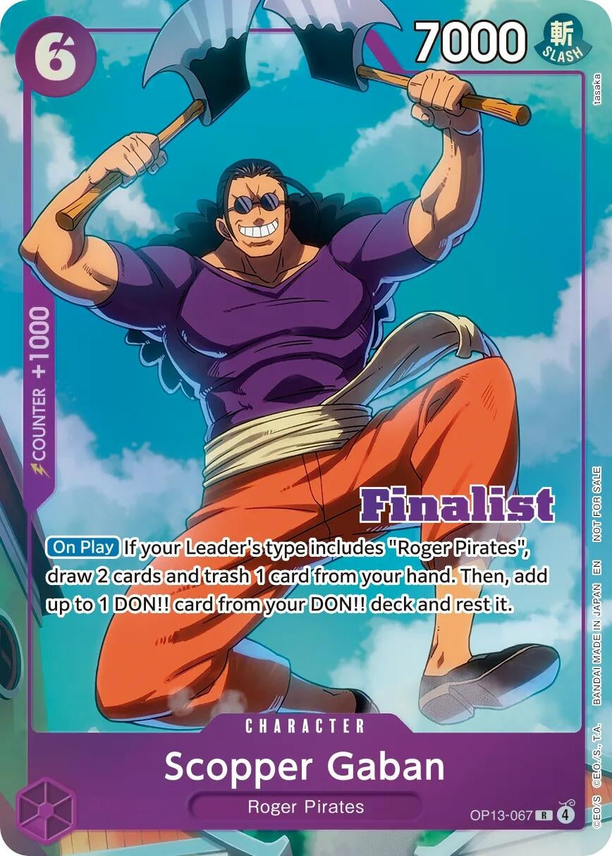 Scopper Gaban (CS 26-27 Finalist Card Set Vol.1) (OP13-067) (OP-PR)