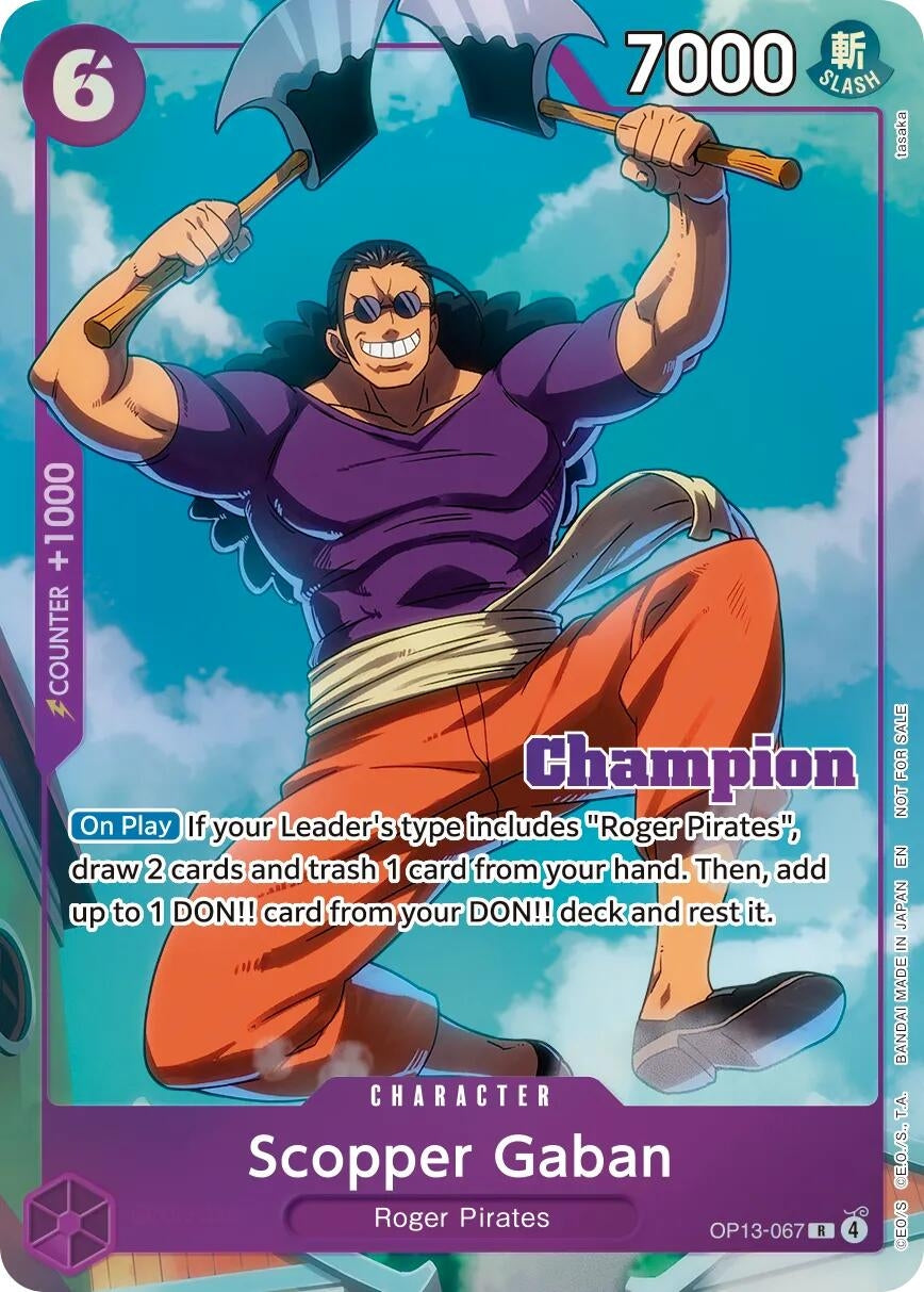 Scopper Gaban (CS 26-27 Winner Card Set Vol.1) (OP13-067) (OP-PR)