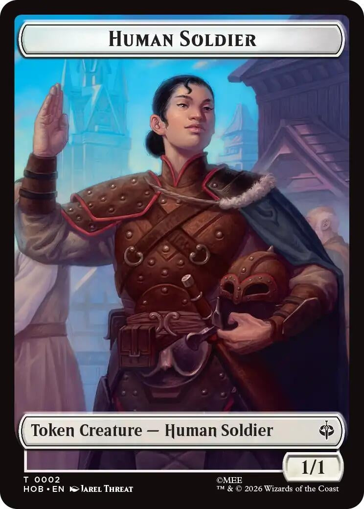 Human Soldier // Goblin Army (0004) Double-Sided Token (2 // 4) (HOB)