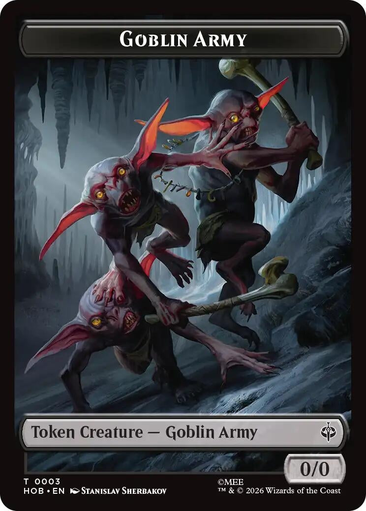 Goblin Army (0003) // Wolf Double-Sided Token (3 // 9) (HOB)