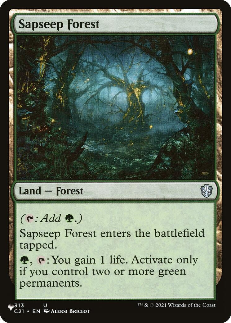 Image for Sapseep Forest (313) (LIST) - Magic: The Gathering