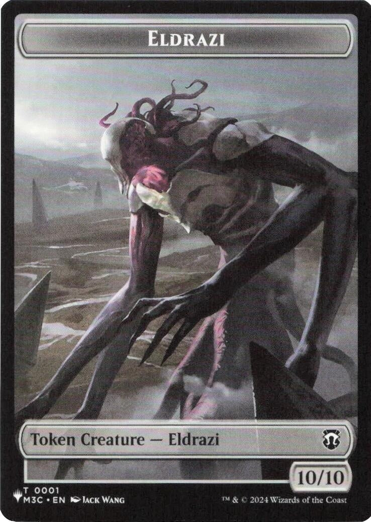 Eldrazi // Elf Warrior Double-Sided Token (1 // 21) (LIST)
