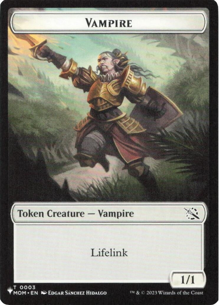 Vampire // Elemental Double-Sided Token (3 // 12) (LIST)