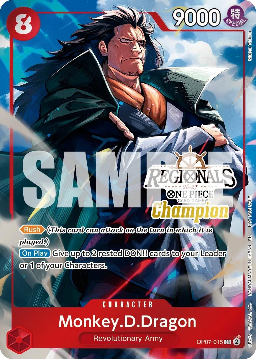 Monkey.D.Dragon (Regionals Champion Card Set 26-27 Vol.2) (OP07-015) (OP-PR)