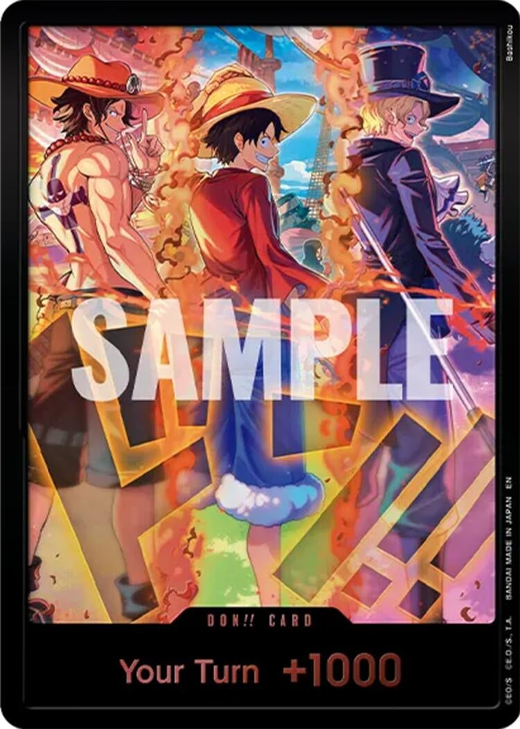 DON!! Card (English Version 3rd Anniversary Set) (Ace, Luffy, Sabo) (OP-PR)