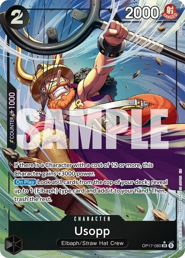 Usopp (Alternate Art) (OP17-080) (OP17)