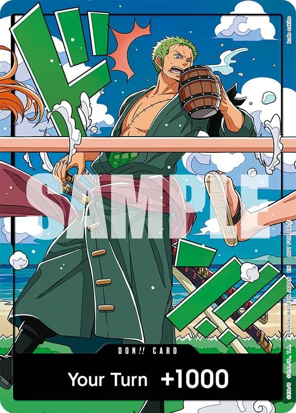 DON!! Card (World United) (Zoro) (OP-PR)