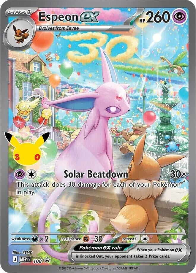Espeon ex - 108 (30th Celebration) (108) (MEP)