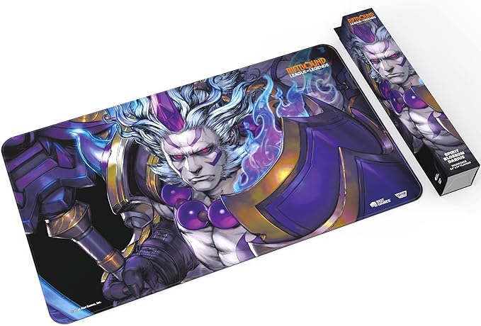 Riftbound: League of Legends - Playmat: Darius -TCG Spiritforged Spirit Blossom, 24x14, Neoprene, Character Art, Tabletop Trading Card Game Accessory