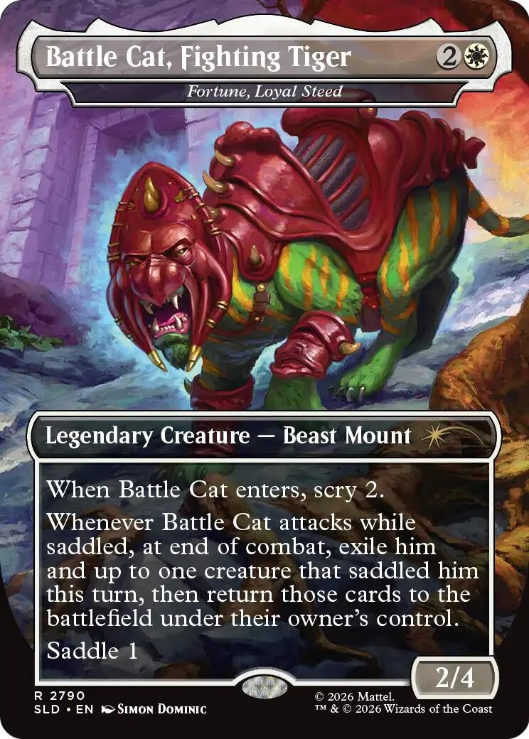 Battle Cat, Fighting Tiger - Fortune, Loyal Steed (2790) (SLD)