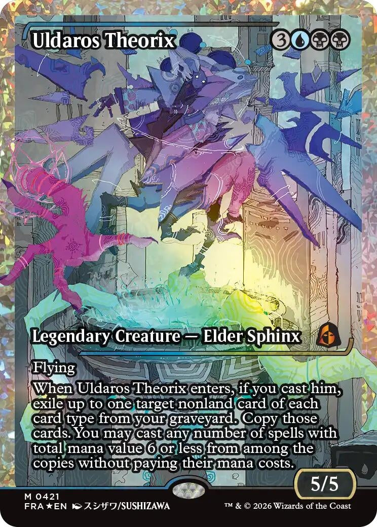 Uldaros Theorix (Showcase) (Fracture Foil) (0421) (421) (FRA)