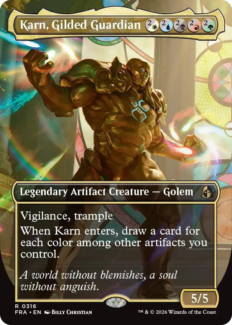 Karn, Gilded Guardian (Borderless) (316) (FRA)