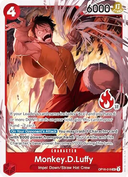 Monkey.D.Luffy (OP16-015) (Ace Deck) (OP16-015) (SD01)