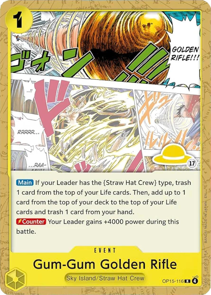 Gum-Gum Golden Rifle (Luffy Deck) (OP15-116) (SD01)