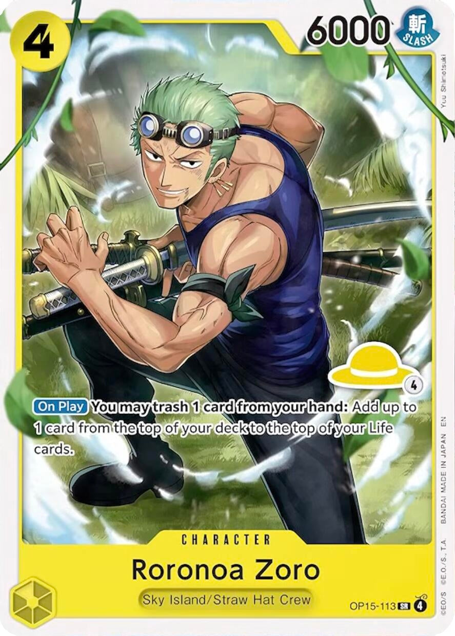 Image for Roronoa Zoro (Luffy Deck) (OP15-113) (SD01) - One Piece Card Game