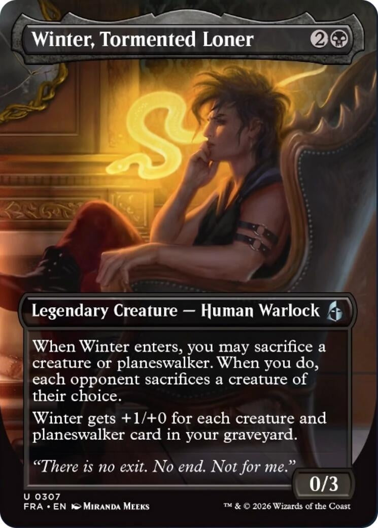 Winter, Tormented Loner (Borderless) (307) (FRA)