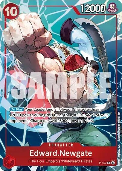 Edward.Newgate (Premium Card Collection -Flame-Flame Fruit Coliseum Edition-) (P-152) (OP-PR)