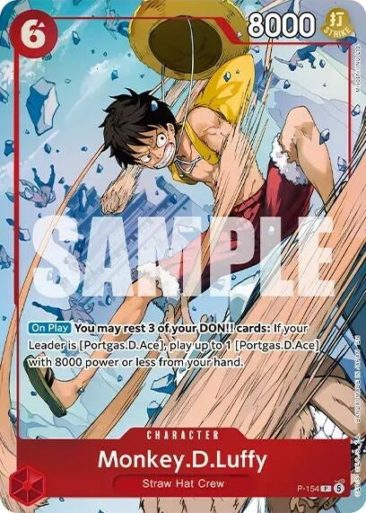 Image for Monkey.D.Luffy (Premium Card Collection -Flame-Flame Fruit Coliseum Edition-) (P-154) (OP-PR) - One Piece Card Game