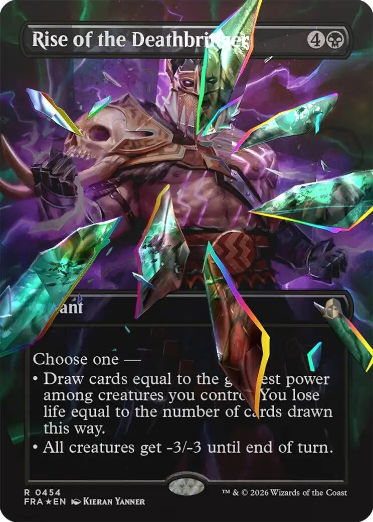 Rise of the Deathbringer (Borderless) (Facet Foil) (454) (FRA)