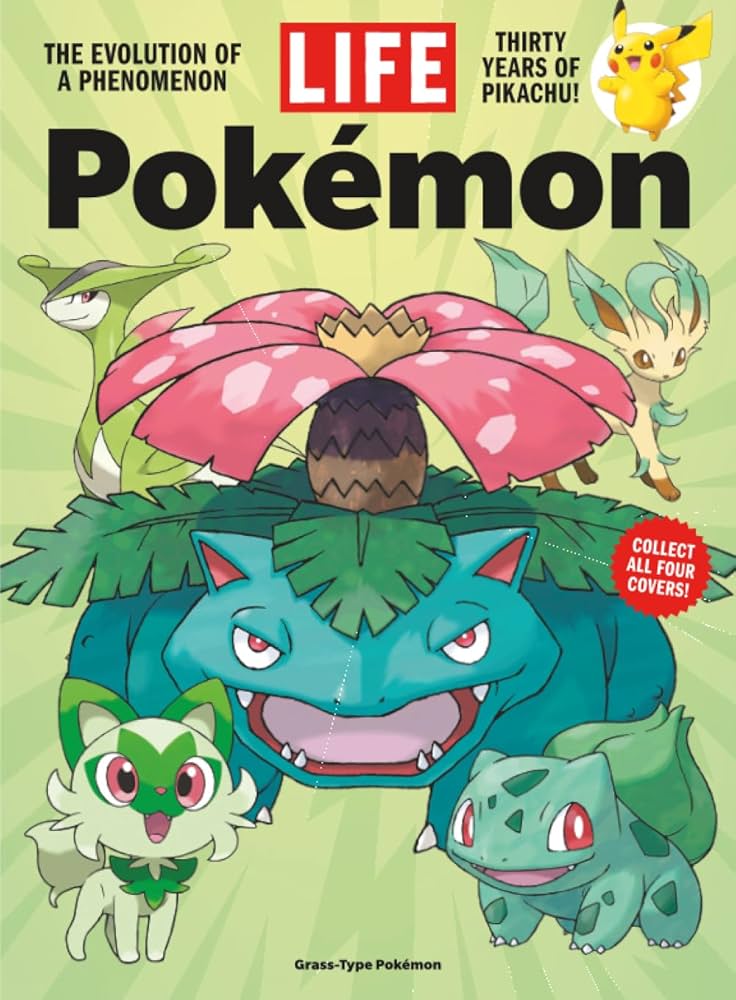 Time Life Magazine Pokémon Evolution Of A Phenomenon 2 Of 4 Cover Pikachu Venusaur NM