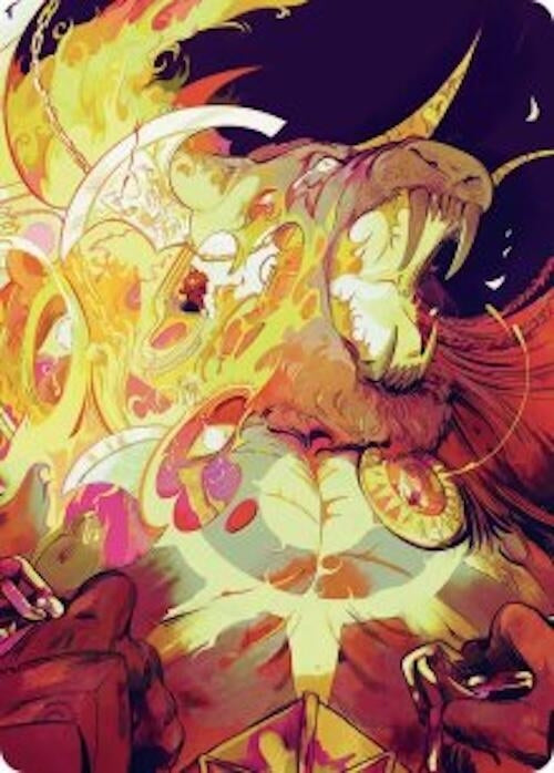 Ajani's Anguish Art Card (48) (ASFRA)