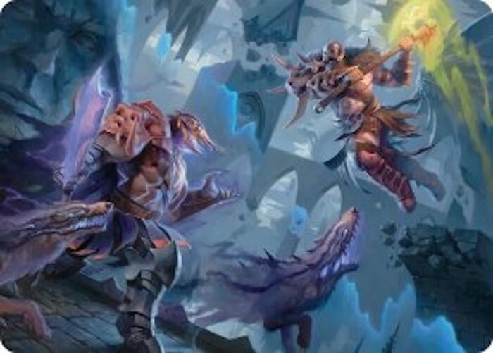 Garruk, Veiled Butcher // Garruk, Curse Breaker Art Card (32) (ASFRA)