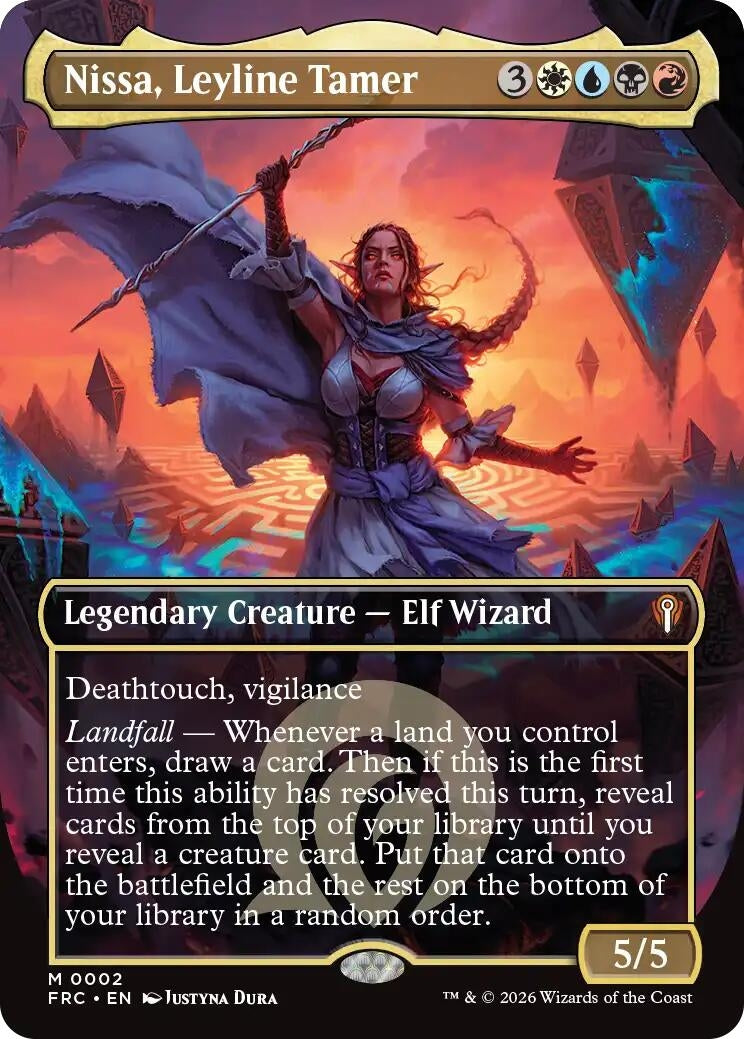 Nissa, Leyline Tamer (Borderless) (2) (FRC)