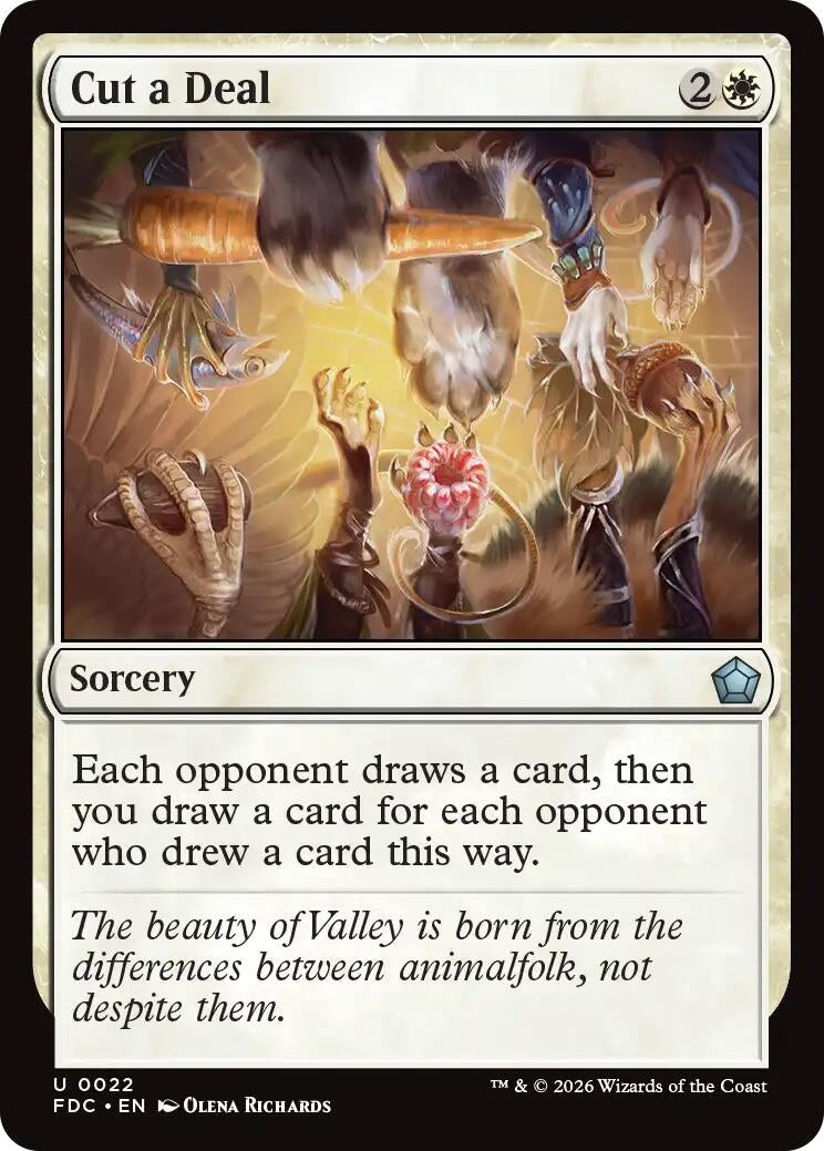 Image for Cut a Deal (22) (FDC) - Magic: The Gathering