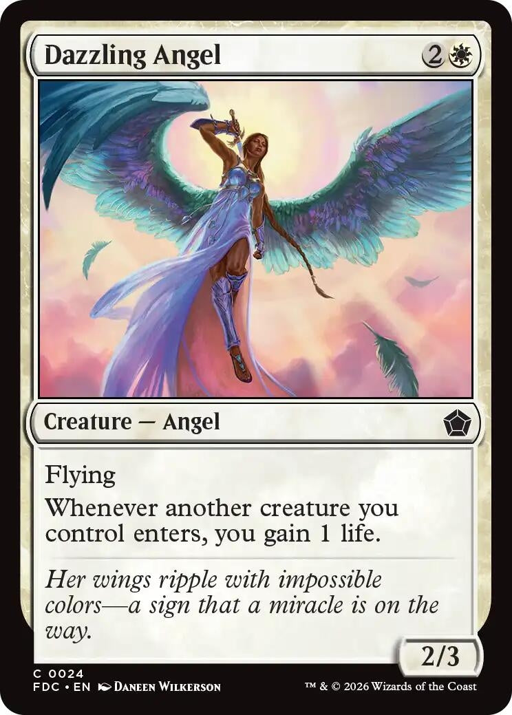 Image for Dazzling Angel (24) (FDC) - Magic: The Gathering