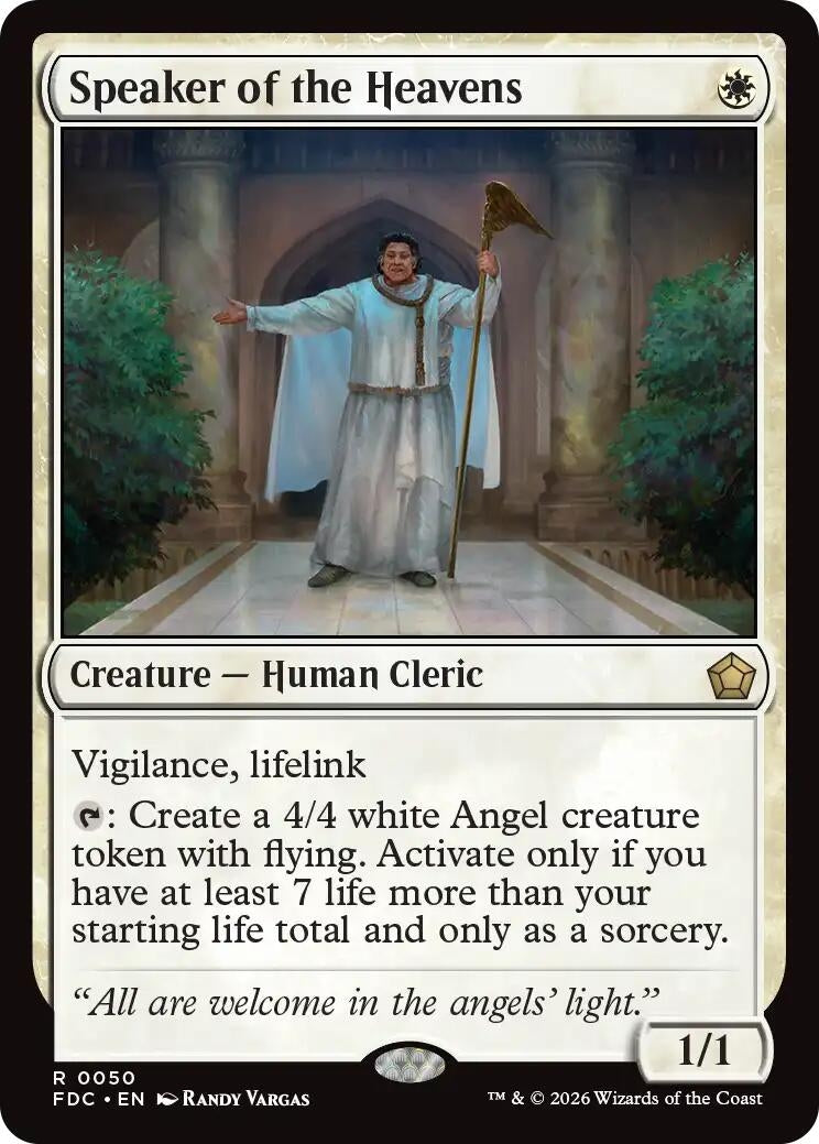 Speaker of the Heavens (50) (FDC)