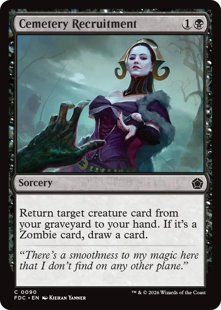 Image for Cemetery Recruitment (90) (FDC) - Magic: The Gathering