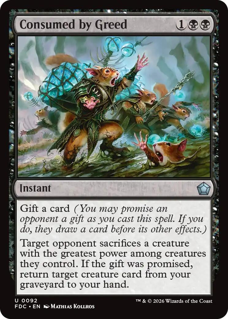 Consumed by Greed (92) (FDC)