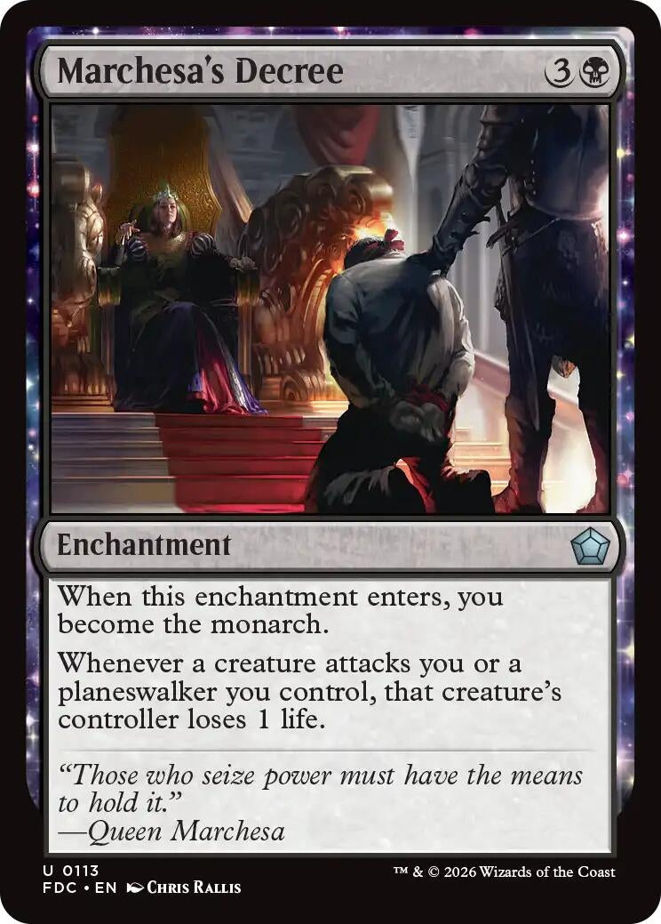 Marchesa's Decree (113) (FDC)