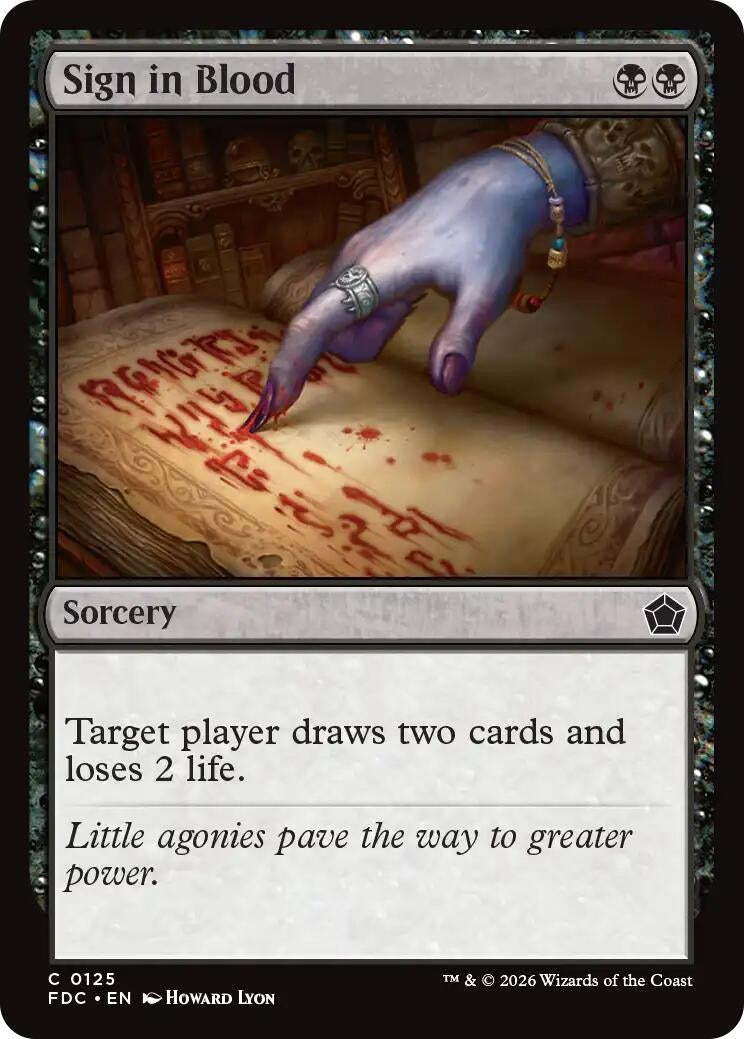 Sign in Blood (125) (FDC)