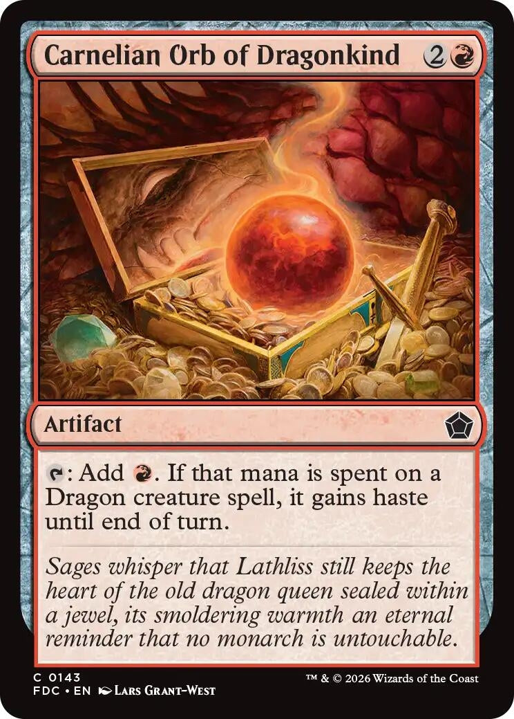 Carnelian Orb of Dragonkind (143) (FDC)