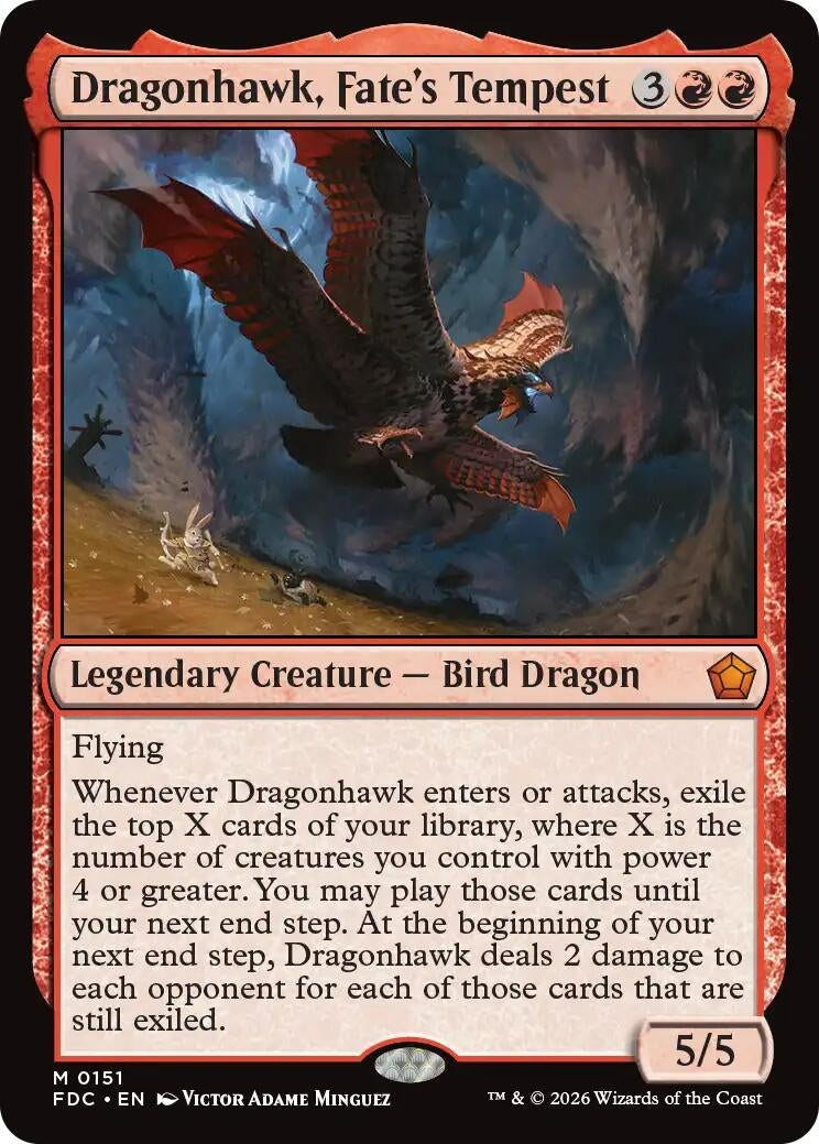 Dragonhawk, Fate's Tempest (151) (FDC)