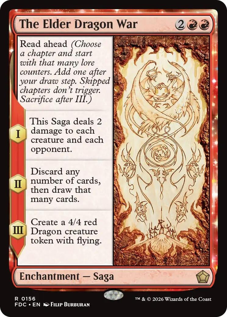 The Elder Dragon War (156) (FDC)