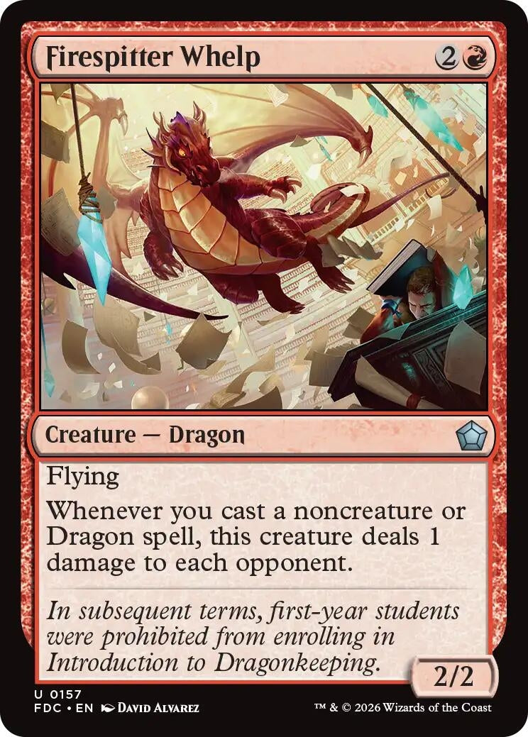 Image for Firespitter Whelp (157) (FDC) - Magic: The Gathering