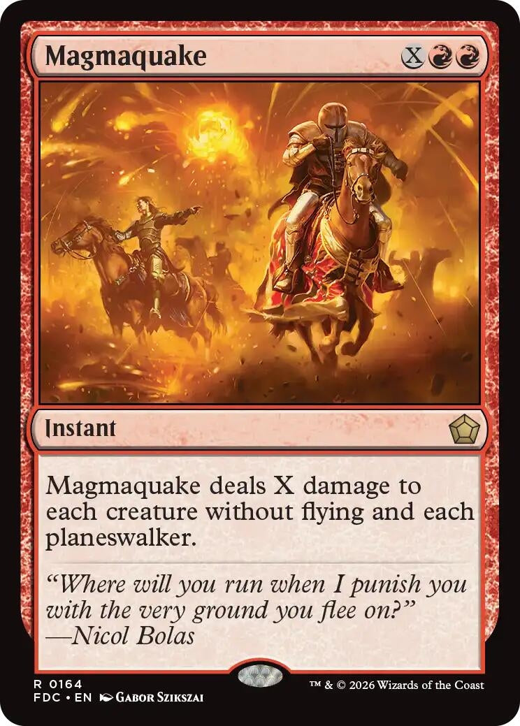 Magmaquake (164) (FDC)