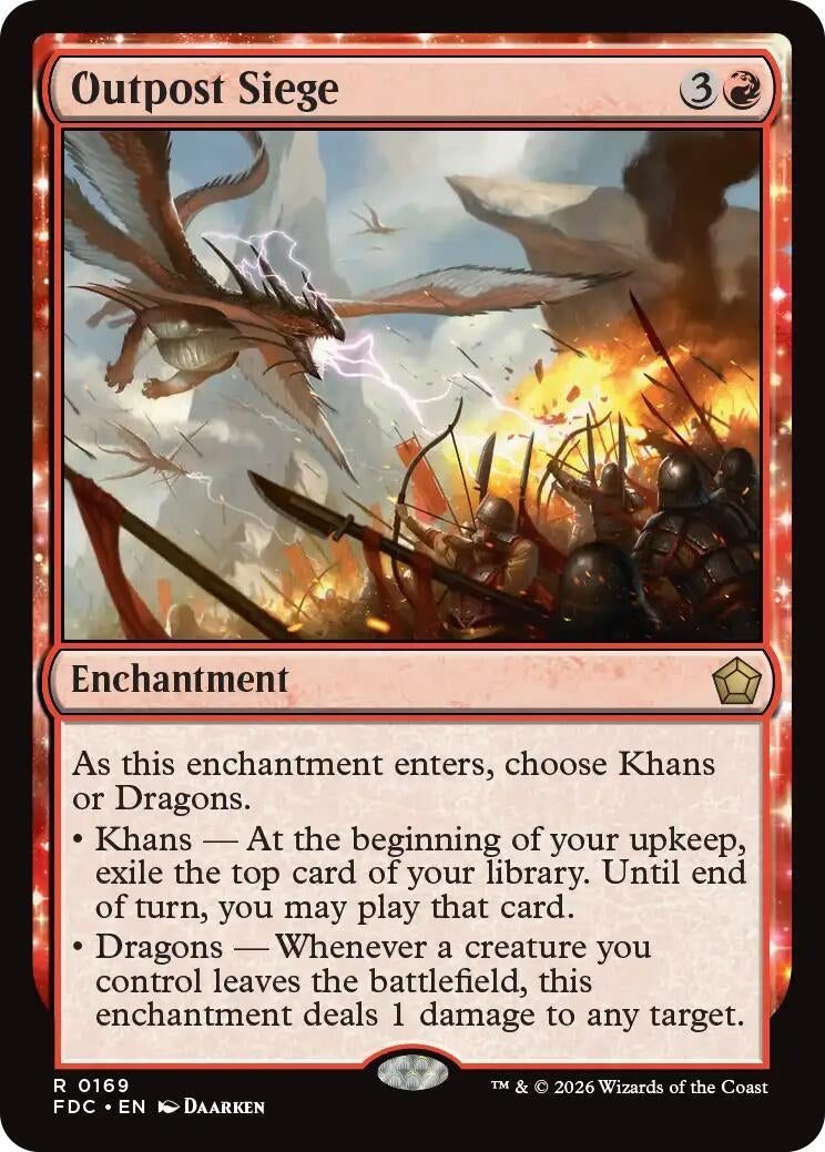 Image for Outpost Siege (169) (FDC) - Magic: The Gathering