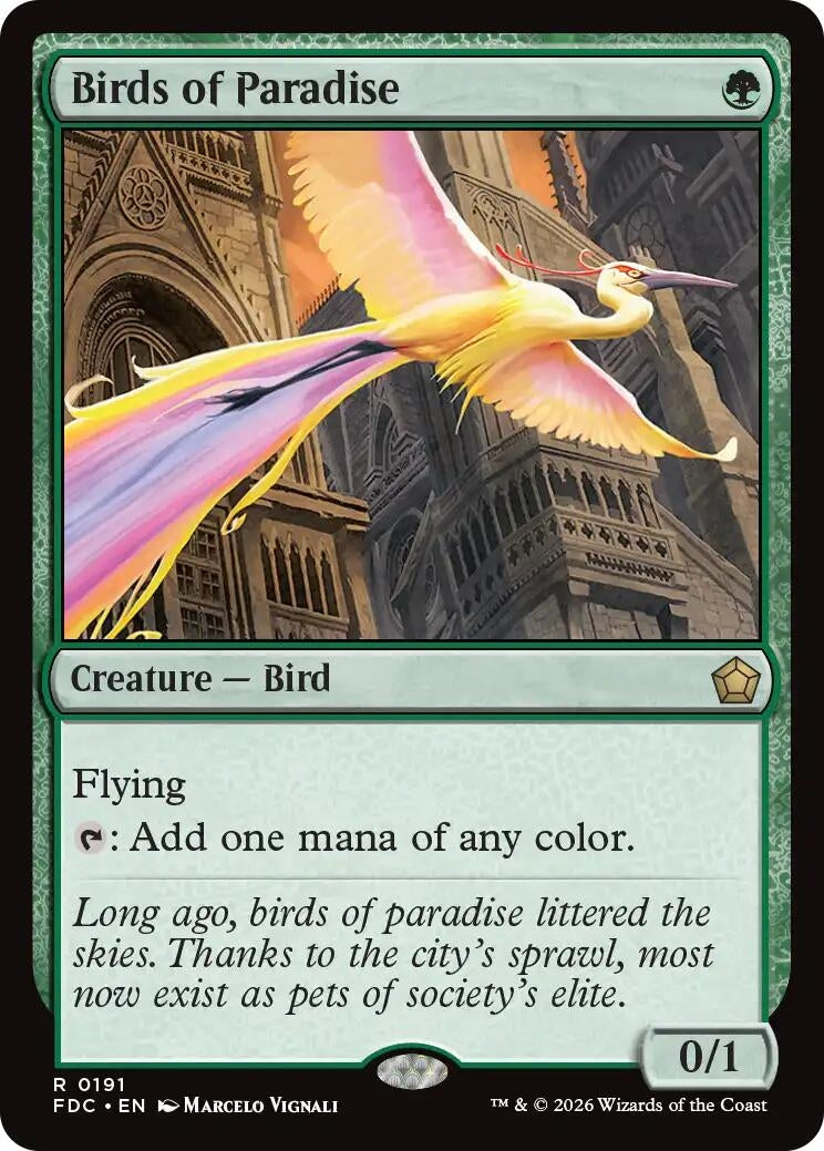 Image for Birds of Paradise (191) (FDC) - Magic: The Gathering