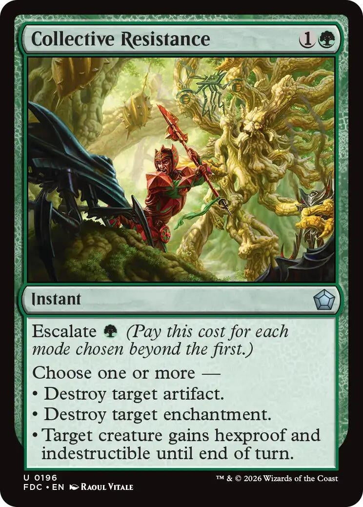 Image for Collective Resistance (196) (FDC) - Magic: The Gathering