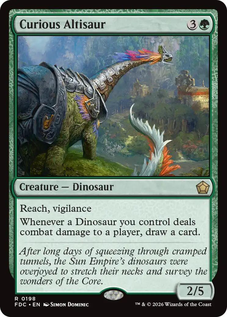 Curious Altisaur (198) (FDC)